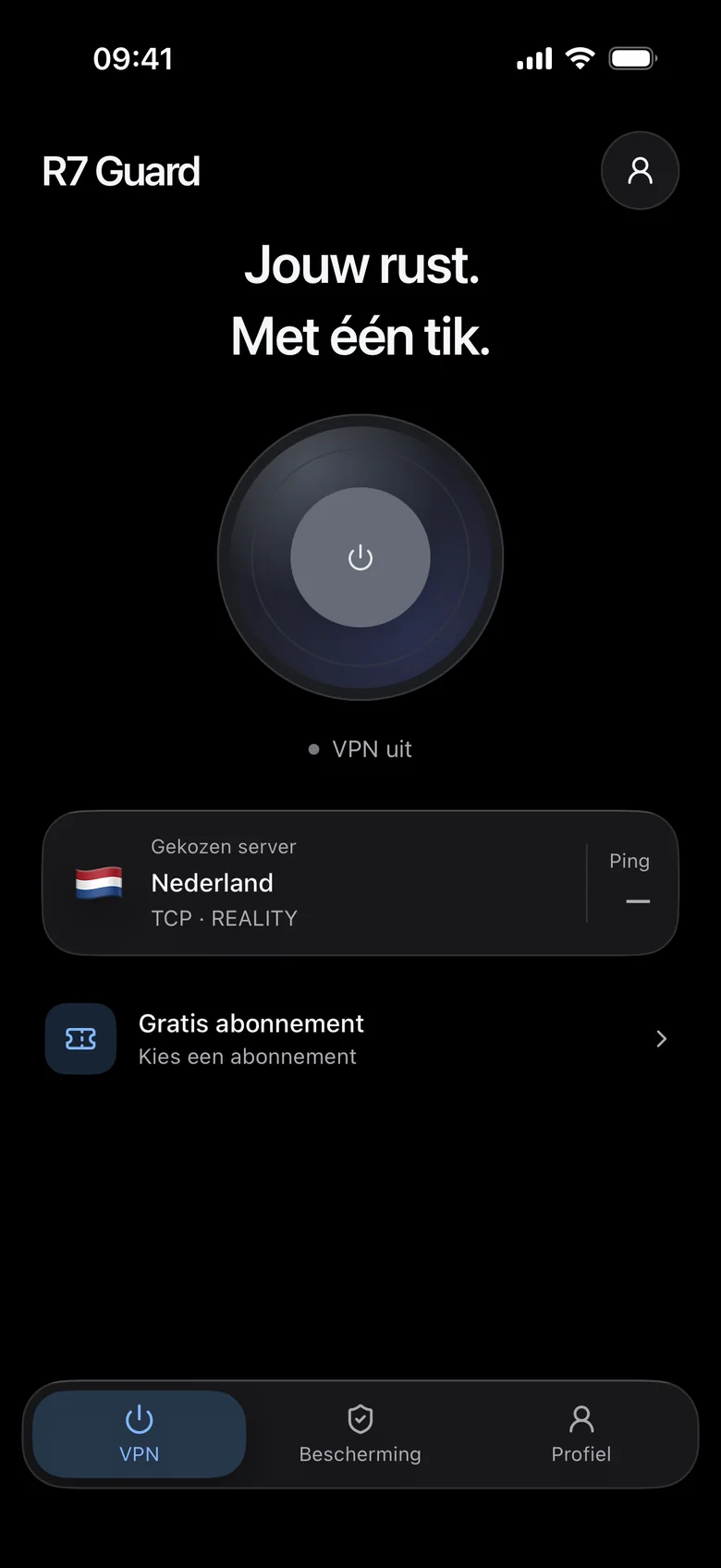 VPN staat uit.