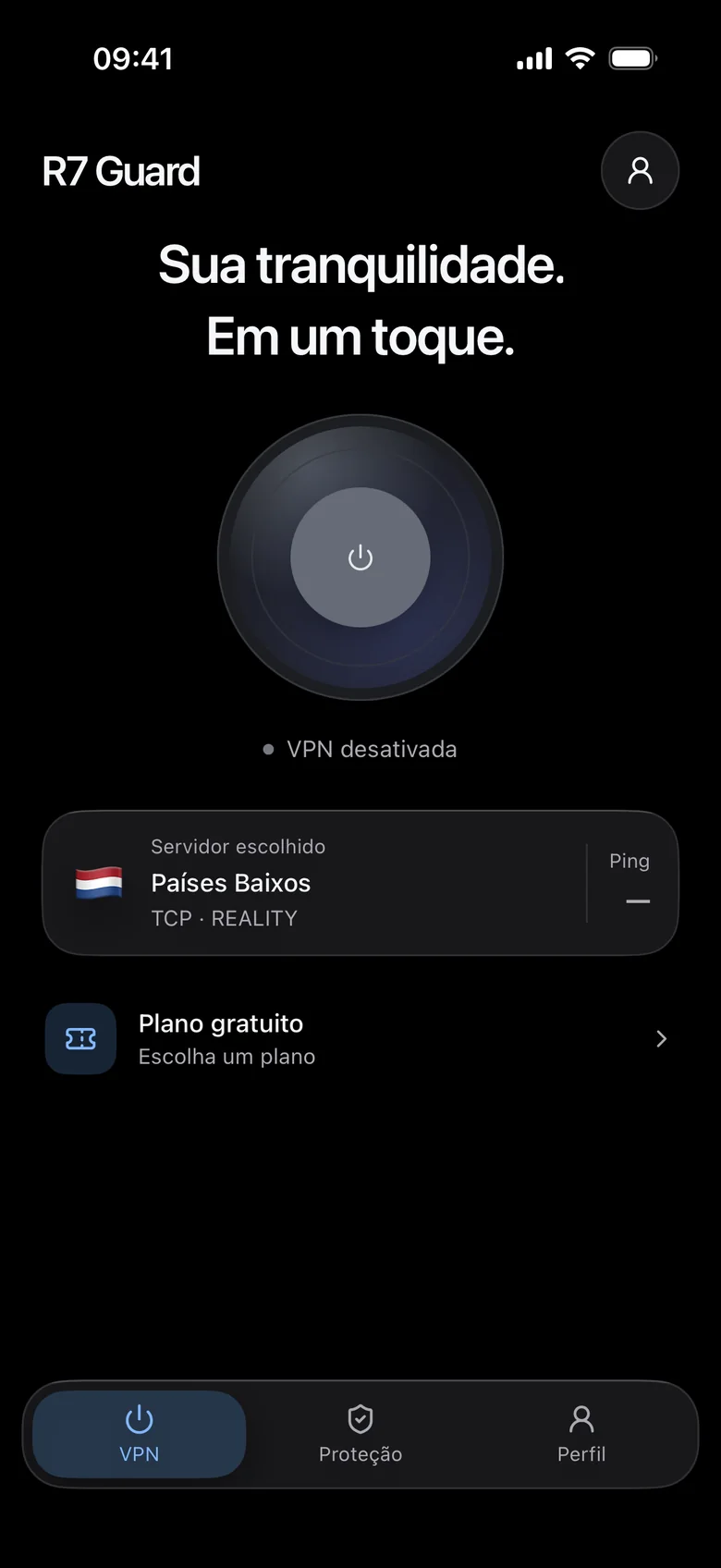 VPN desativada.